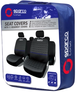 SET UNIVERSALE SPC1042 COPRISEDILI AUTO COMPLETO NERO/BLU